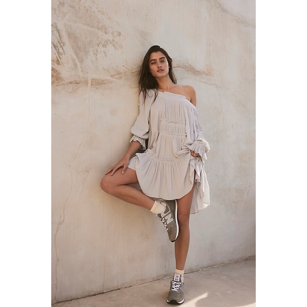 NWOT Free People Sea Ya There Mini Dress Tea Size XS